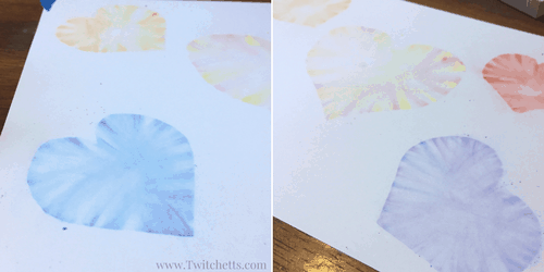 How to make a fun painted paper heart craft with your kids - Twitchetts